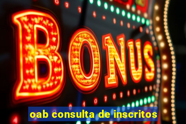 oab consulta de inscritos